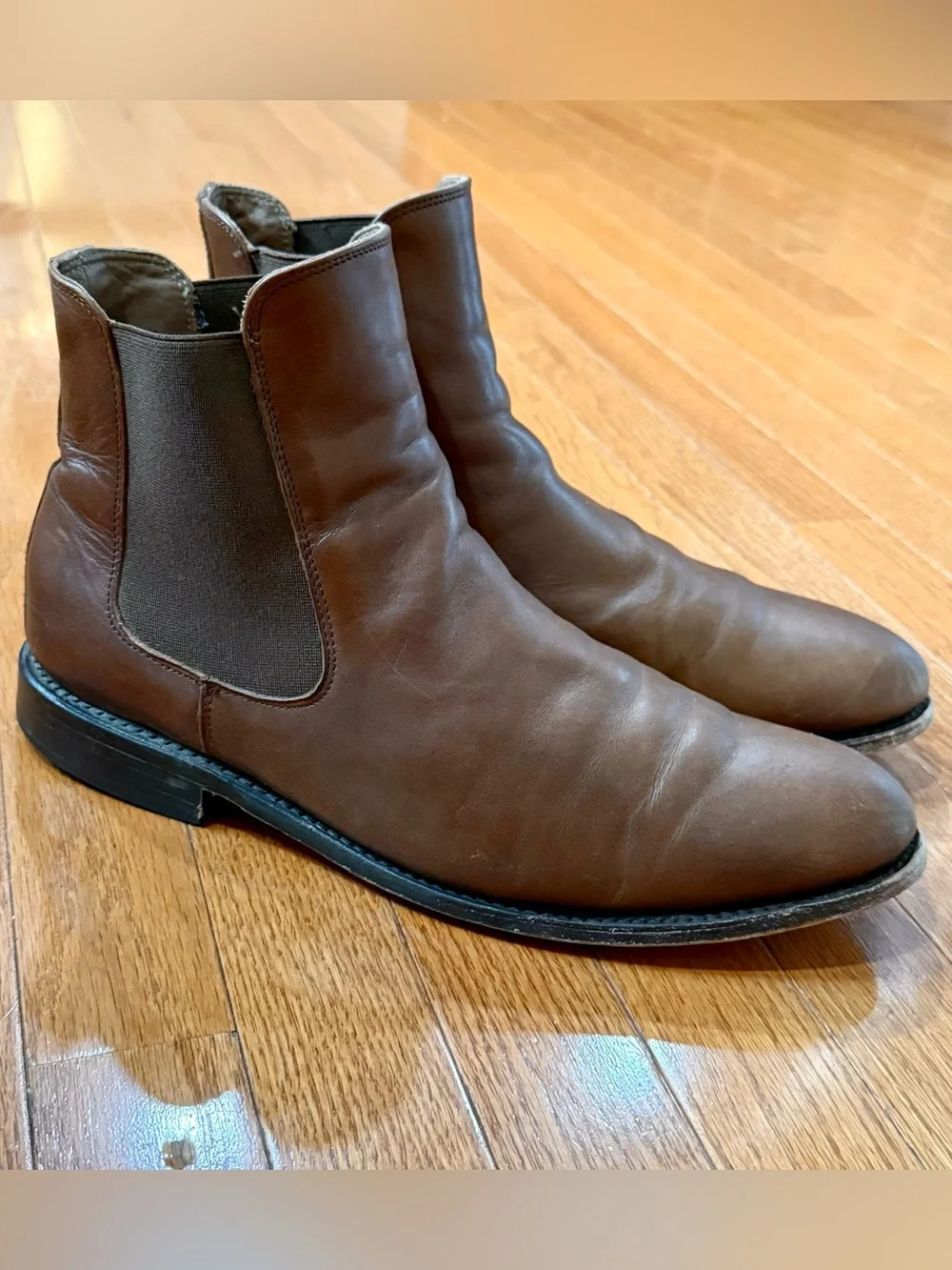 Thursday Boot Co Mens 11.5 Cavalier Leather Chelsea Boots Hickory Ankle Everyday